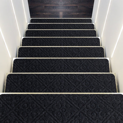 15Pcs Indoor Non-Slip Stair Carpet Mats for Wooden Steps