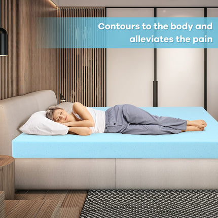 3 Inch Gel-Infused Cooling Bed Topper for All-Night Comfy