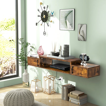 55 Inches Floating TV Stand with Power Outlet