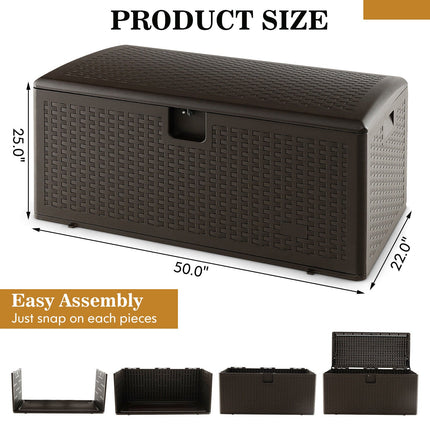 31/73/100 Gallon All Weather Storage Container with Lockable Lid