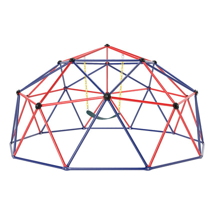 10 Feet Dome Climber with Swing and 800 Lbs Load Capacity