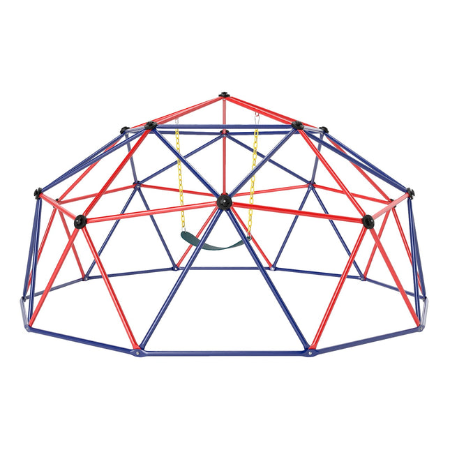 10 Feet Dome Climber with Swing and 800 Lbs Load Capacity
