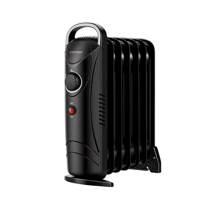 700W Electric Oil Filled Radiator Heater with Adjustable Thermostat
