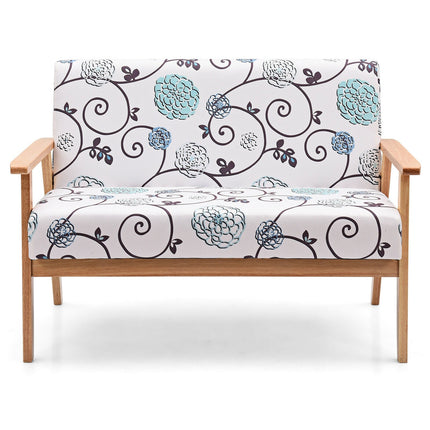 Modern Fabric Loveseat Sofa Couch Upholstered 2-Seat Armchair