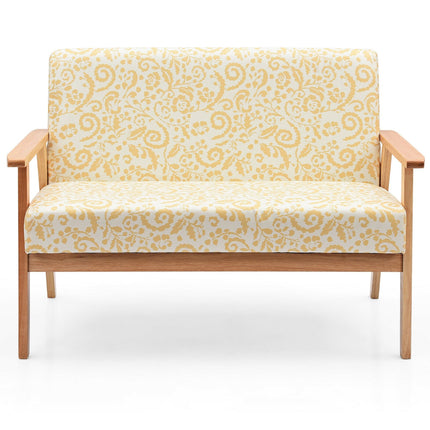 Modern Fabric Loveseat Sofa Couch Upholstered 2-Seat Armchair