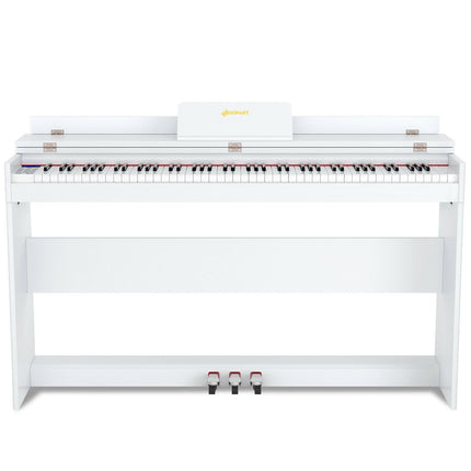 88 Key Full Size Electric Piano Keyboard with Stand 3 Pedals MIDI Function