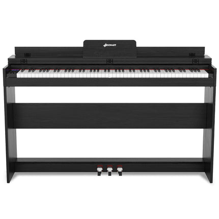 88 Key Full Size Electric Piano Keyboard with Stand 3 Pedals MIDI Function