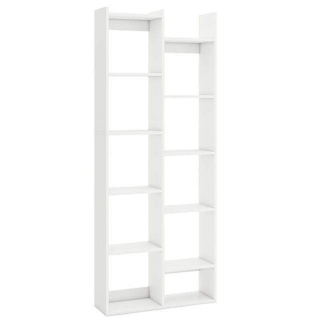 11-Tier Modern Book Organizer Bookcase with Anti-Tipping Kits
