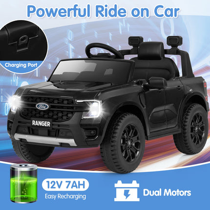 12V Electric Kids Ride on Car Licensed Ford Ranger with Remote Control and Music