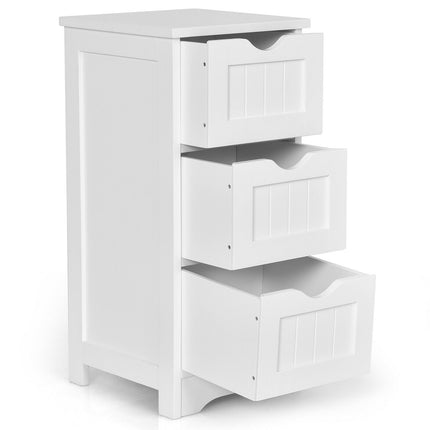 Bathroom Floor Freestanding Storage Organizer with 3 Drawers