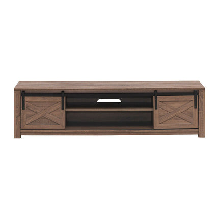 65 Inch Flat Sliding Barn Door TV Stand