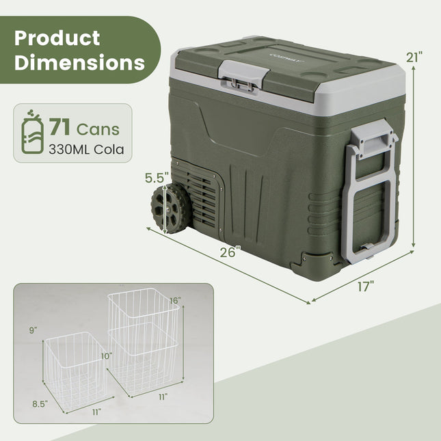 12 Volt Car Refrigerator Portable Car Fridge with Adjustable Range
