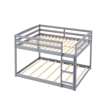 Full Over Full Bunk Bed Low-to-ground Bunk Bed