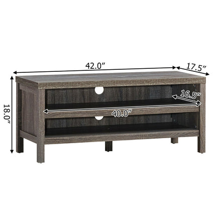 3-Tier TV Stand Console Cabinet for TV's up to 45 Inch with Storage Shelves