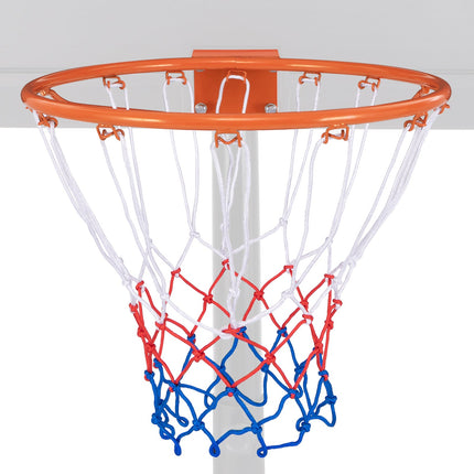 15 Inch Basketball Rim Goal Replacement with All Weather Net and Mounting Hardware