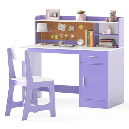 Kids Study Desk and Chair Set Student Table and Chair