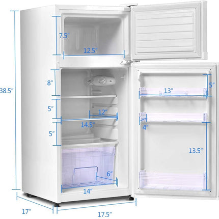 2 Doors Cold-rolled Sheet Compact Refrigerator