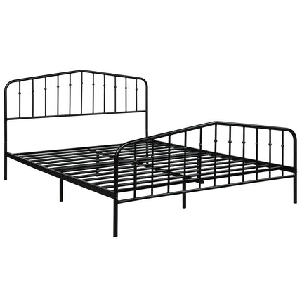 Queen Size Metal Bed Frame Slat Platform
