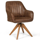 Stamping Cloth Swivel Accent Chair
