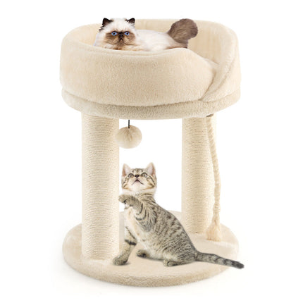 Cat Climbing Tree with Plush Perchs and Scratching Post