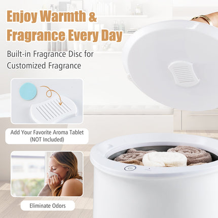 20L Hot Towel Bucket with 1-Minute Quick Heating and 60-Minute Auto Shut off-White