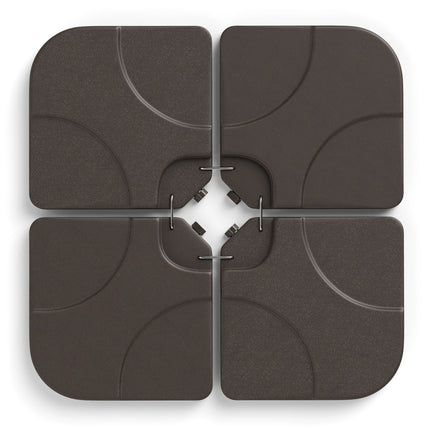 20 Inch Patio Offset Water Filled Plate Umbrella Base Sand