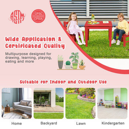 25.5 Inch Square Kids Activity Play Table