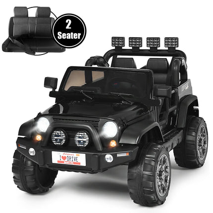 12V 2-Seater Ride on Car Truck with Remote Control and Storage Room