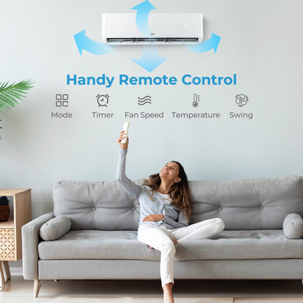 27000 BTU 3 Zone 22 SEER2 Mini Split AC with Heat Pump