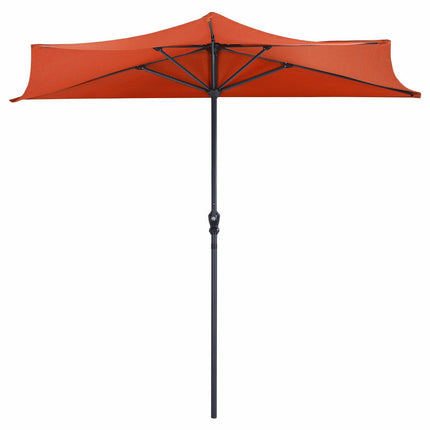 9Ft Patio Bistro Half Round Umbrella