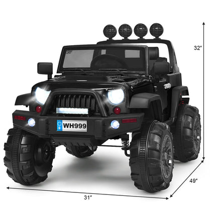 12V Kids Ride On Truck with Remote Control and Double Magnetic Door