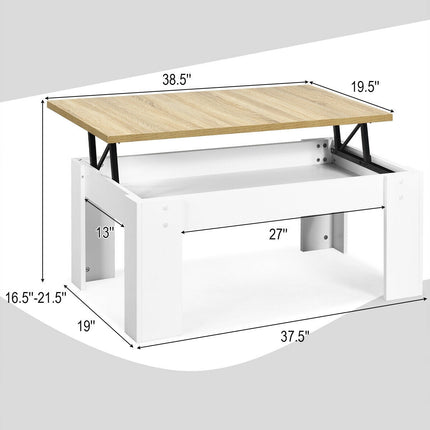 Lift Top Coffee Pop-UP Cocktail Table