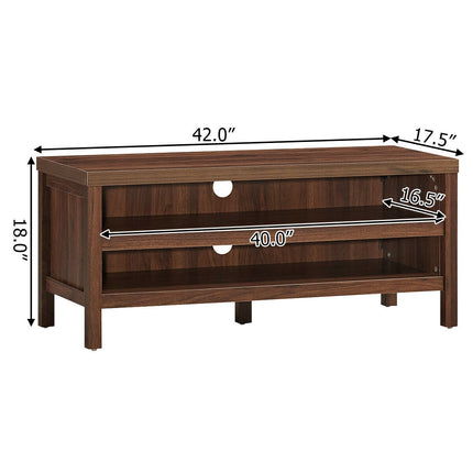3-Tier TV Stand Console Cabinet for TV's up to 45 Inch with Storage Shelves