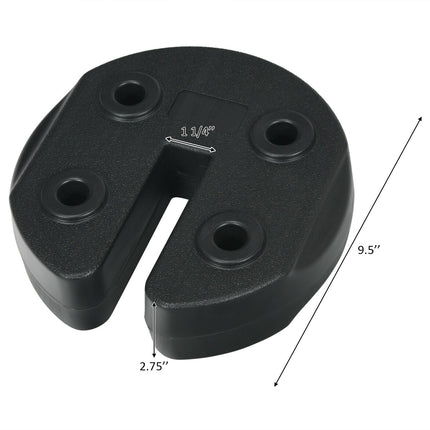 Set of 4 Canopy Weights 20lbs Weight Plate Kit with No-Pinch Design