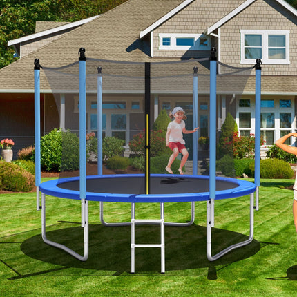 Outdoor Trampoline with Safety Closure Net