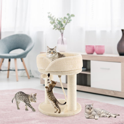 Cat Climbing Tree with Plush Perchs and Scratching Post
