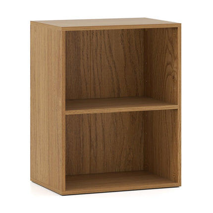2-Cube Bookcase Floor Standing Open Bookshelf with 5-Position Adjustable Shelf