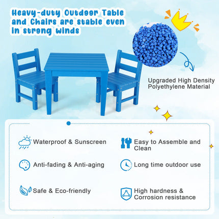2 Pieces Kids Learning Chair set with Backrest