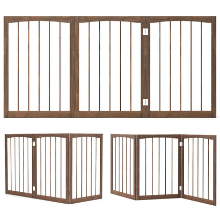 30 Inch Tall Wooden Pet Fence for Cats Small and Medium Dogs