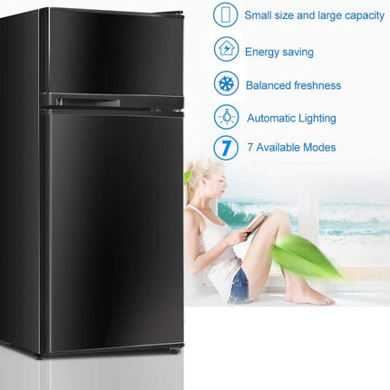 2 Doors Cold-rolled Sheet Compact Refrigerator