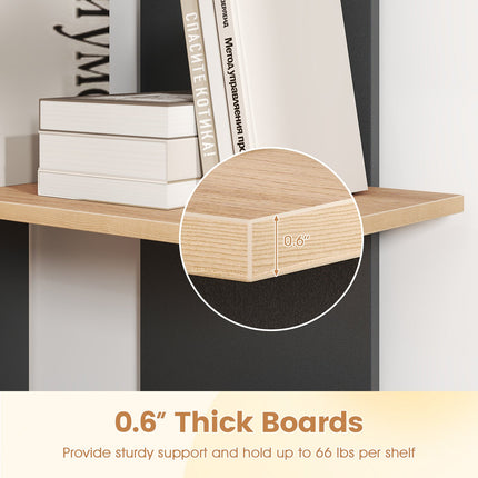 3 Tier Wooden Bookshelf with Anti-Tipping Kit