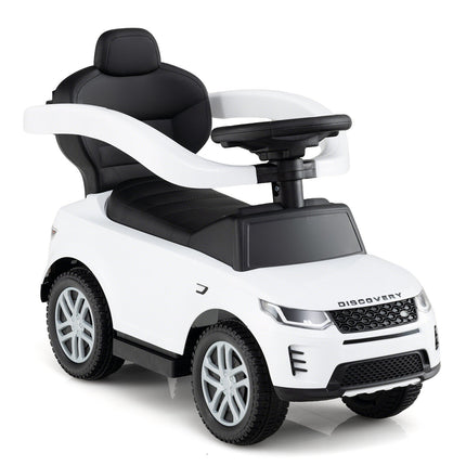 3 in 1 Push Car with Removable Handle and Guardrail for Kids 18-36 Months Old