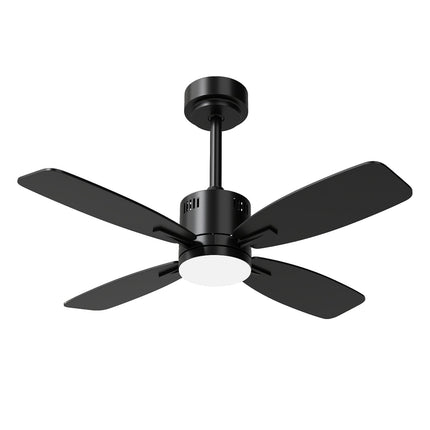 42inch Ceiling Fan with Light and Remote 3CCT LED with Memory 4H Timer 6 Speeds-Black
