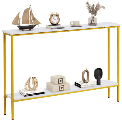 44 Inch Console Table with Shelf with Dual Anti-Tipping Kits