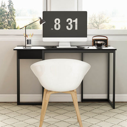 48 Inch Computer Desk with Metal Frame and Adjustable Pads