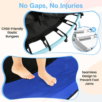 48 Inch Toddler Trampoline with Safety Enclosure Net