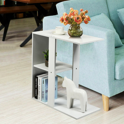 3-Tier Narrow Side Table with Storage Shelf
