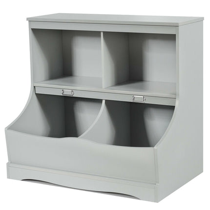 Kids Floor Cabinet Multi-Functional Bookcase
