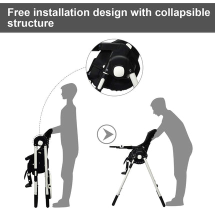 Foldable High chair with Multiple Adjustable Backrest