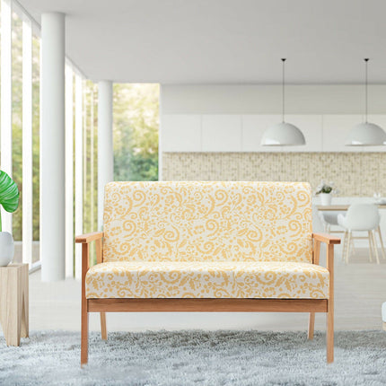 Modern Fabric Loveseat Sofa Couch Upholstered 2-Seat Armchair